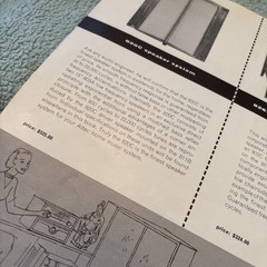 Vintage Altec Catalog Finished Cabinet & Floor Speakers Stereo Equipment 1964 #F