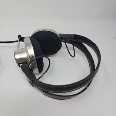 NOS Vintage Panasonic EAH-35 Velocity Type Stereo Headphones Retro Silver Black