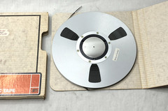 Vintage Scotch 10.5” Aluminum Reel To Reel Tape W/ Box Recorded Audio Tape