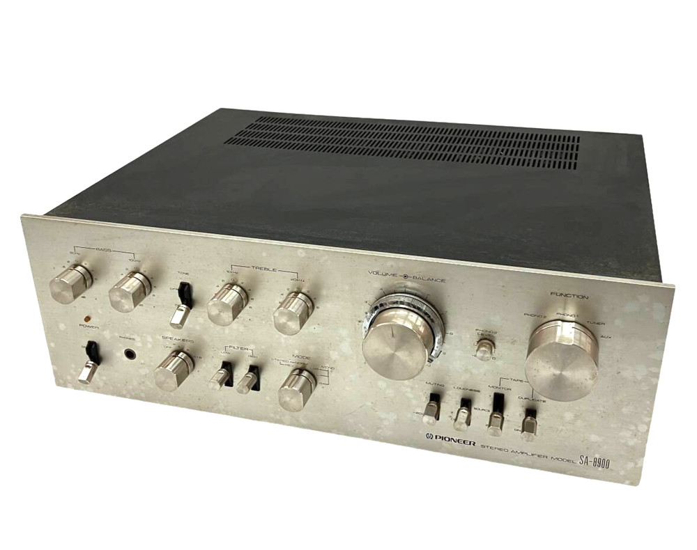 Pioneer SA-8900 Integrated Stereo Amplifier Silver Face 1970s Vintage 100V AC