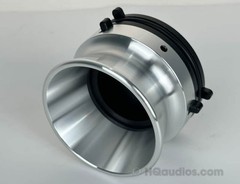 Single aluminum NAB Hub Adapter Silver for Reel-to-Reel Deck–1-Year Warranty