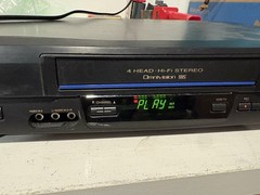 Panasonic VCR Plus PV-V4611 Blue Line 4 Head Hi-Fi Stereo Omnivision No Remote