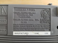 Vintage GE Spacemaker 7-7130A 1986 Portable TV B/W
