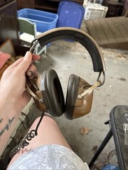 Koss K-6 Stereo Headband Headphones Brown Ear-Pad 1970s Double Earpieces