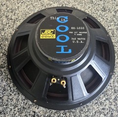 2 Vintage JBC Cool EX-1550 Pro 15″ Woofer 4 Ohms 360 Watts Speakers