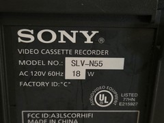 Sony SLV-N55 Hi-Fi Stereo VHS VCR Video Cassette Recorder /w Remote Tested *Read