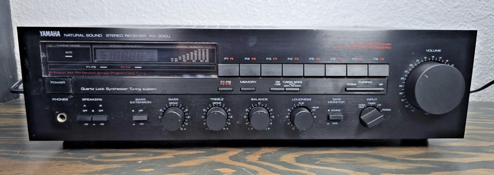 Yamaha RX-300U Natural Sound Stereo Receiver Phono 2 Channel Tested Japan