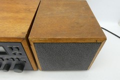 Vintage KLH 200 AM/FM Stereo Table Top Radio Wood Cabinet Kyocera Japan