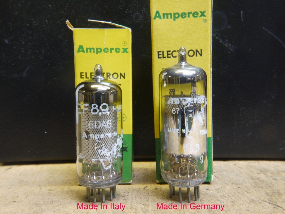 AMPEREX EF89 / 6DA6 BUGLE BOY ELECTRON TUBES “NOS”