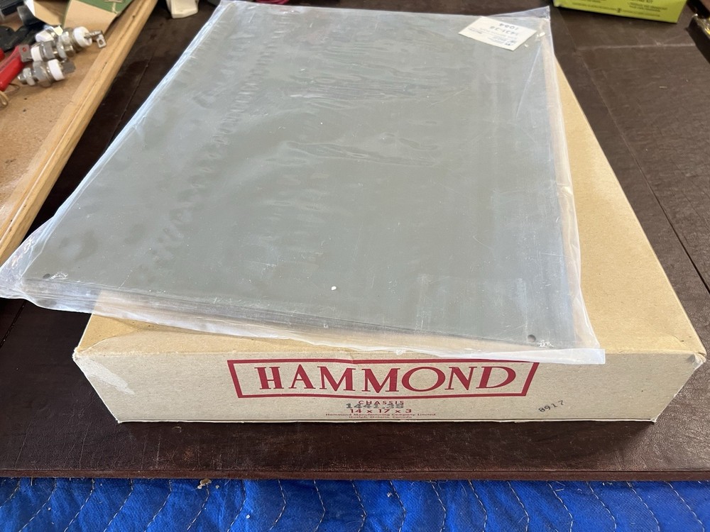 Vintage Hammond Metal Project Box Enclosure 1441-38 NOS 14” x 17” x 3”