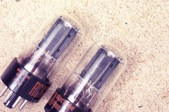 2, NEW, RCA 6SN7GTB, tall bottle, black plates, low D-getter, match pr 1, 6SN7GT