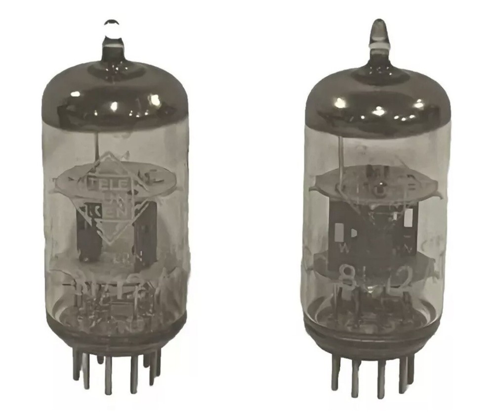 Pair Of ECC81/12AT TELEFUNKEN Vintage Amp Tubes. Both Score In The Mid 80’s.