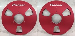 One Pair 10.5” red Pioneer Tape reel High Quality Aluminum Take Up Reel