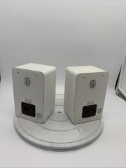 Used & Tested Realistic Minimus-77 White Speakers Pair Made in Korea– Works
