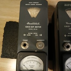 Pair Vintage Heathkit Grid Drip Meters GD-1B – Both Nice Original