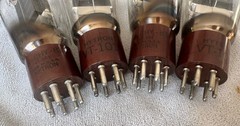 Quad Hytron Brown Base VT-101 (837) NOS HF Beam Power Tubes
