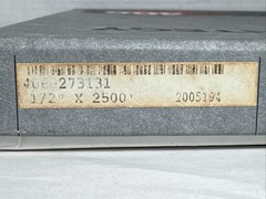 10.5″ Quantegy 406 Reel-To-Reel ½ inch wide/ 2500′ – Reel Sealed New / open box