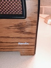 Randix OTR-98 AM/FM Radio Replica Reproduction Cathedral Style Wood Cabinet
