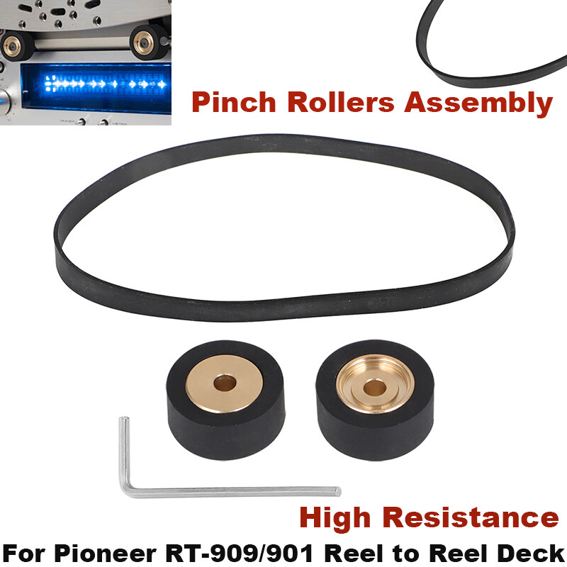 Pinch Rollers Assembly with Belt,Wrench For Pioneer RT-909/901 Reel to Reel Deck
