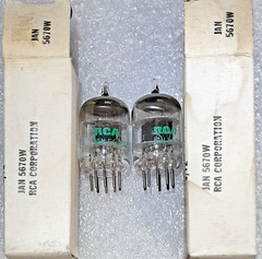 Pair JAN 5670W RCA NOS Vacuum Tubes, Triplett 3444 Tested – will combine ship