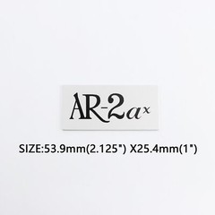 4pcs AR-2ax Speaker Grill Badges Aluminum 53.9mm(2.125″)X25.4mm(1″)