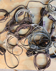 Vintage TV & Radio Cheater Cords – Lot of 24+ – For Collectors & Restorers