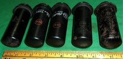 (5) 6L6 Metal Type Beam Power Pentode Tubes GE, RCA, Tung Sol Test OK! RadioHiFi