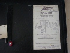Vintage ZENITH Royal 3000-1 Trans-Oceanic FM/AM/LW/SW Multiband Portable Radio