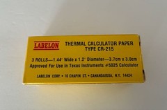 New LABELON Thermal Calculator Paper 3 Rolls #CR-215 For Texas Instruments #5025