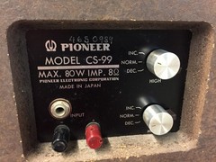 Pioneer CS-99 Vintage 5-Way Floorstanding Stereo Speakers Wood Lattice (Pls Read