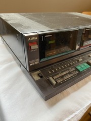 Vintage Aiwa WX 220 Stereo Dual Cassette Deck