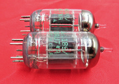 1964 GE JG-6189/12AU7WA PLATINUM PLUS+ Halo Getter Preamp Amp Tubes Matched Pair