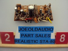 Realistic STA-80 Receiver Tone Amp Board P/N 9021 Tested Read Below