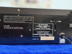 PIONEER CT-1170W DUAL CASSETTE HIGH SPEED DUBBING METAL DOLBY
