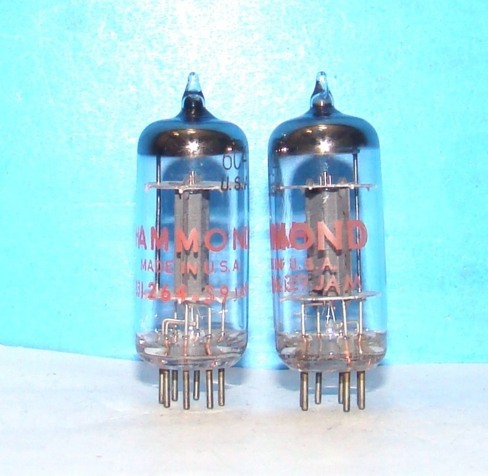 6C4 Hammond 2 radio audio amplifier vintage vacuum tubes valves tested EZ90
