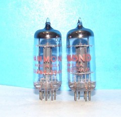 6C4 Hammond 2 radio audio amplifier vintage vacuum tubes valves tested EZ90