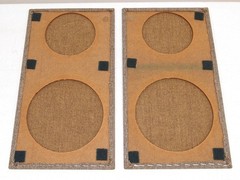 Vtg 2- OEM ” KLH 22 Speaker “GRILL, FRAME, CLOTH” Replacement Part PAIR/ Set