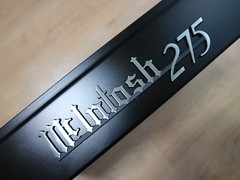 McINTOSH MC275 BLACK+BRUSHED LOGO EMBLEM LABEL BADGE – New Reproduction for DIY