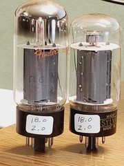 Sylvania/Fender branded 6L6GC Tube Matched pair (2) tube lot