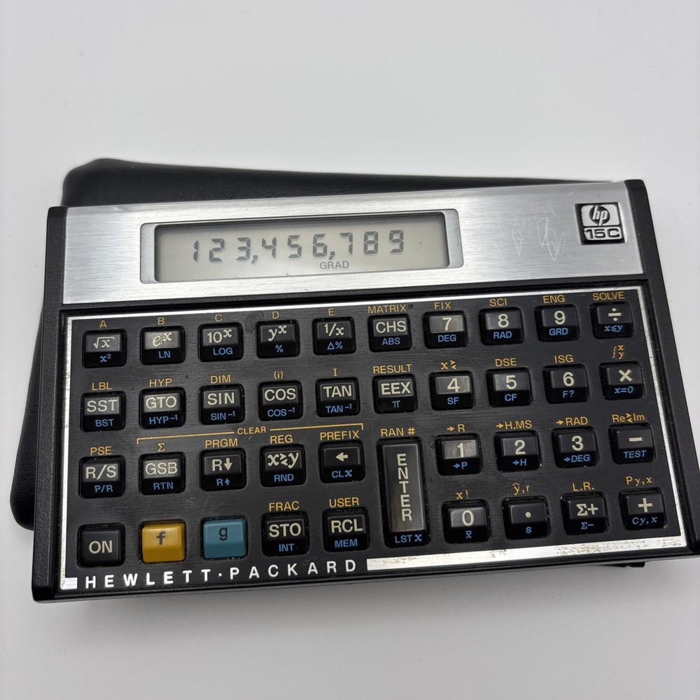 Hewlett-Packard HP 15C Programmable Scientific Calc & Pouch Tested & Working