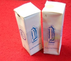 Ei Yugoslavia KT90 matched pair, NOS, OO getter, copper rods