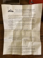 Vintage Triad Transformer Model S-72Z Auto Former 20 Watts Open Box Made In USA