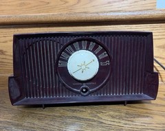 Vintage GENERAL ELECTRIC AM Radio Model C405 ( 1954?) *Needs Knob* TESTED~WORKS