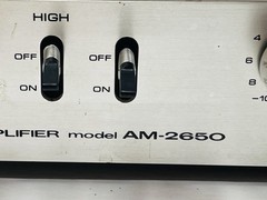 RARE Akai AM-2650 Vintage Stereo Amplifier 65W/ Channel Made In Japan From 1979