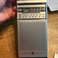 WORKING Vtg GENERAL Electric AM/FM/TV Audio PORTABLE Radio w/TUNEABLE Weather