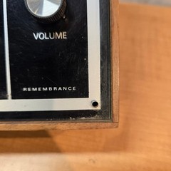 Vintage AM/FM Transistor Radio Remembrance MCM 10″x7″ Woodgrain
