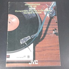 Vintage JVC CD-4 Quadraphonic Record System Brochure Manual VL-8 Turntable 1970s
