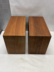 Realistic MC-1000 Stereo Wood Cabinet Speakers Vintage Pair (2) Working Japan