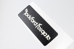 Rockford Fosgate Premium Speaker logo badge Sticker Decal waterproof 90mmX32mm