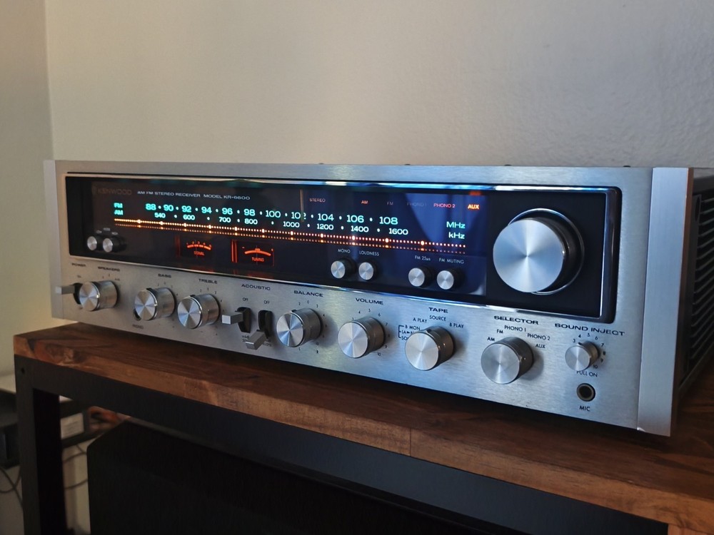 Beautiful Kenwood KR-6600 Receiver. serviced